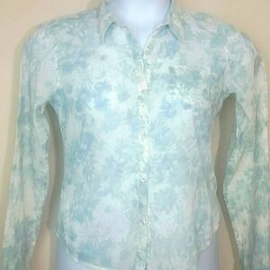 Top blouse shirt button down long sleeve